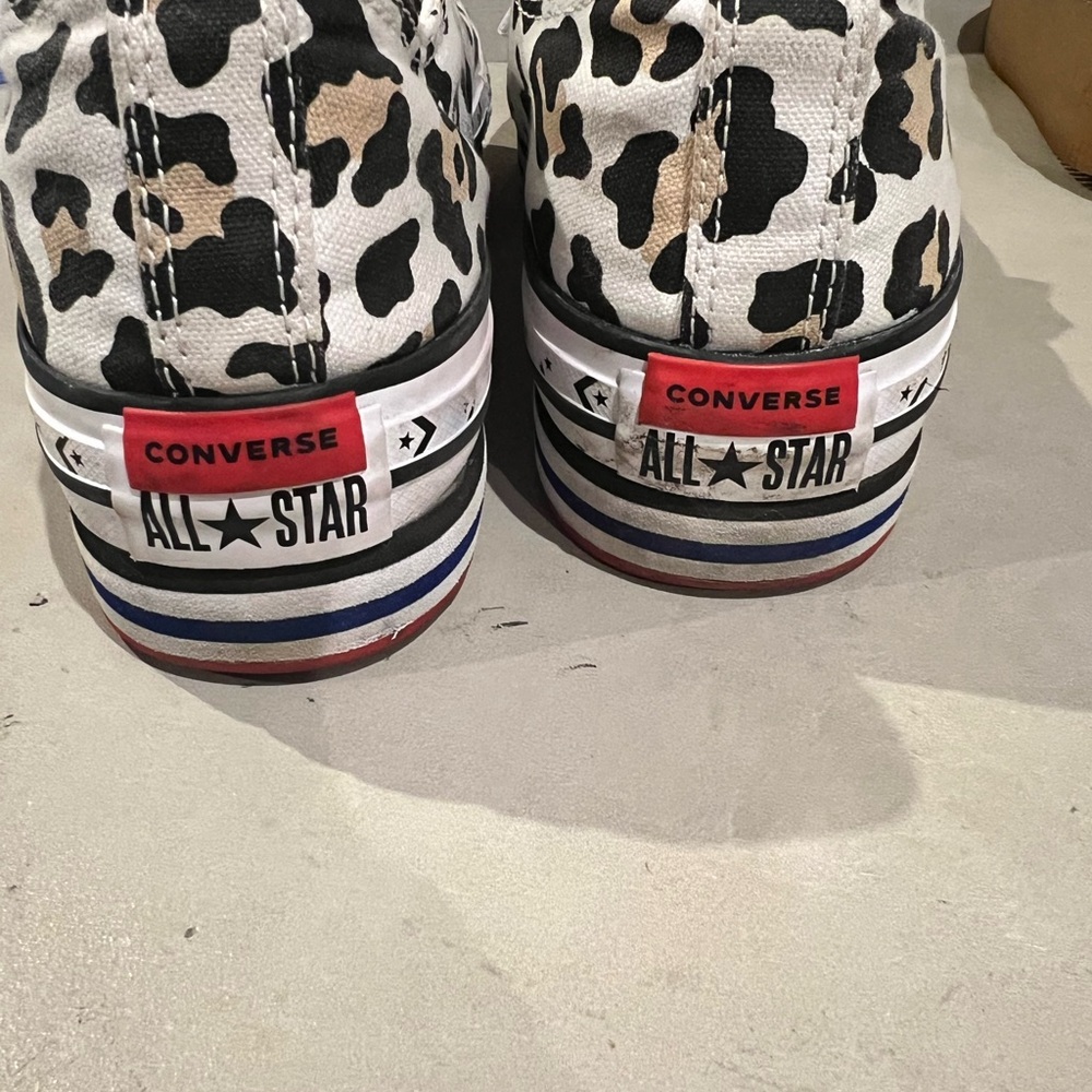 Converse All Star Leopard Print Sneakers